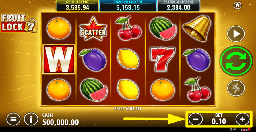 Fruit Lock 7 Adjust Bet