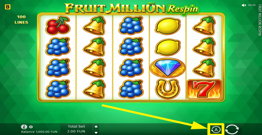 Fruit Million Respin Autoplay