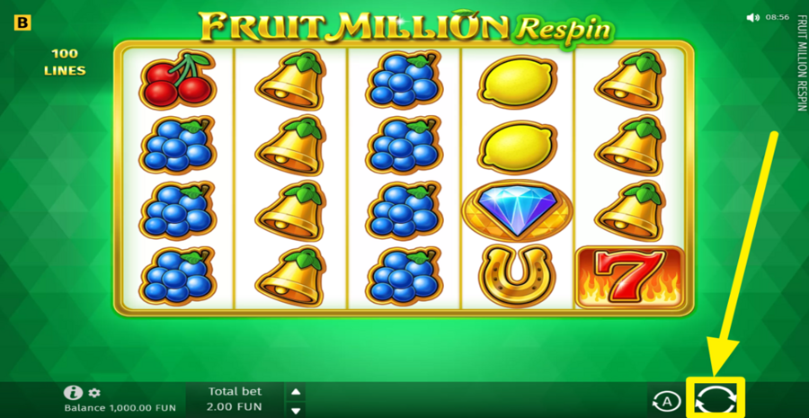 Fruit Million Respin Spin
