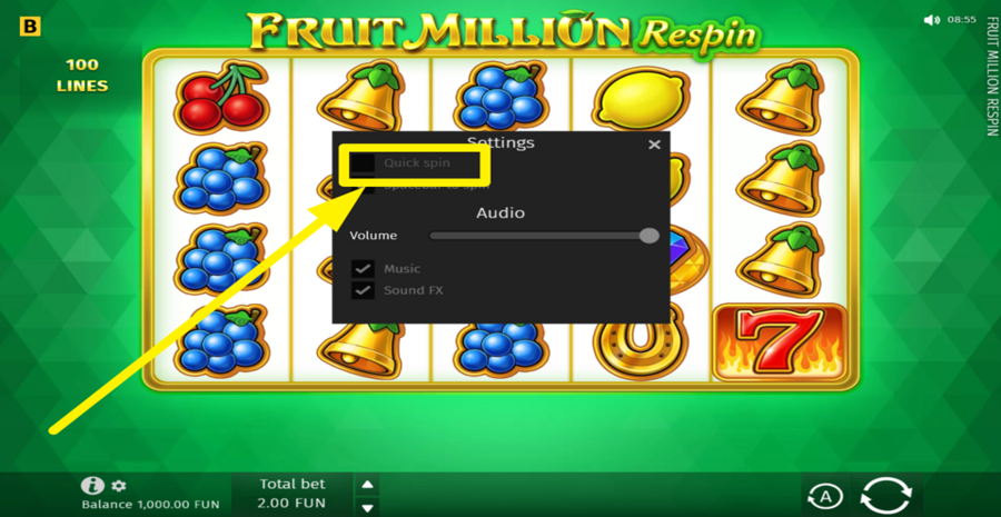 Fruit Million Respin Turbo