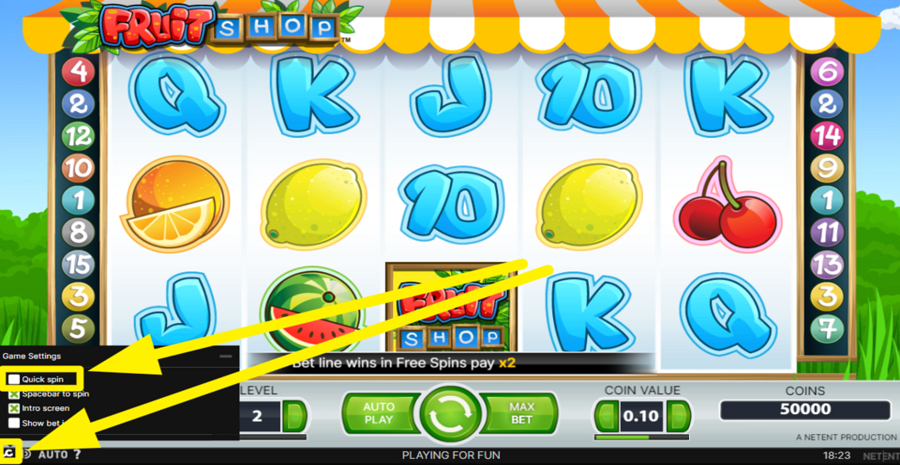 Fruit Shop Quick Spin