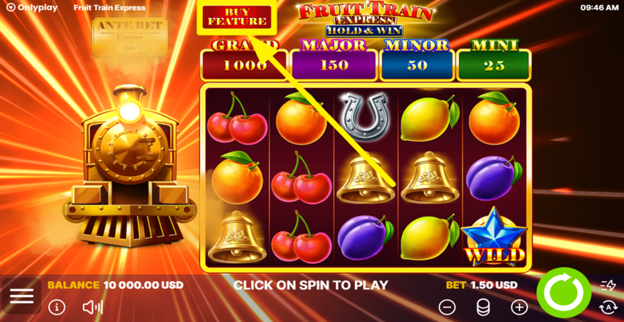 Fruit Train Express Hold And Win Buy Bonus