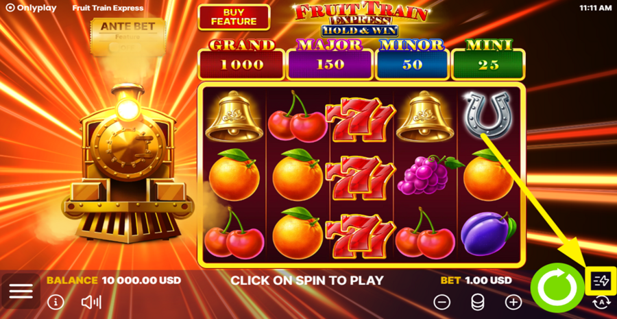 Fruit Train Express Hold And Win Turbo