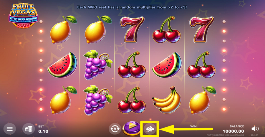 Fruit Vegas Extreme x125 Turbo