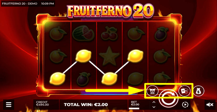 Fruitferno 20 Gamble Feature