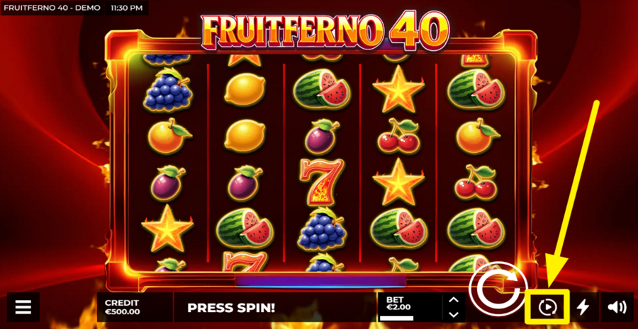 Fruitferno 40 Autoplay