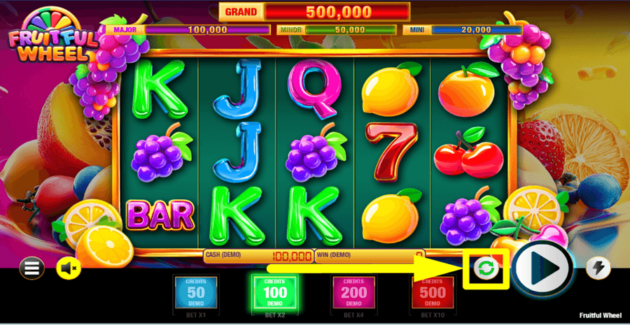 Fruitful Wheel Autoplay Feature
