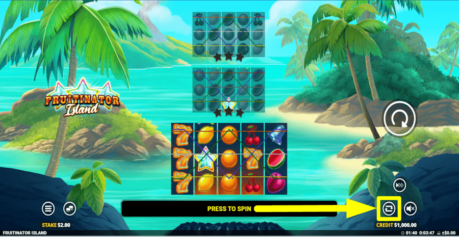 Fruitinator Island Autoplay Feature