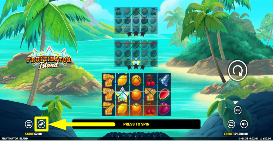 Fruitinator Island Bet Value