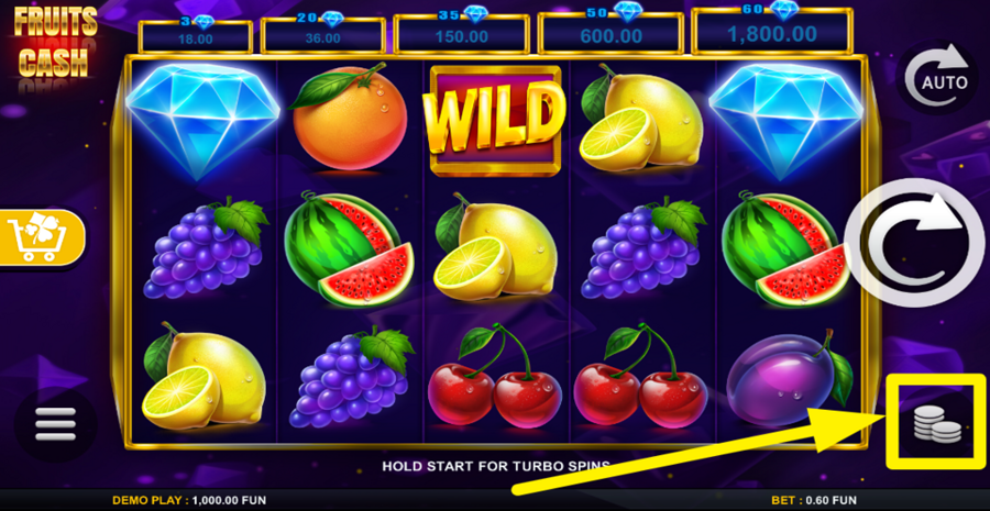 Fruits Cash Adjust Bet