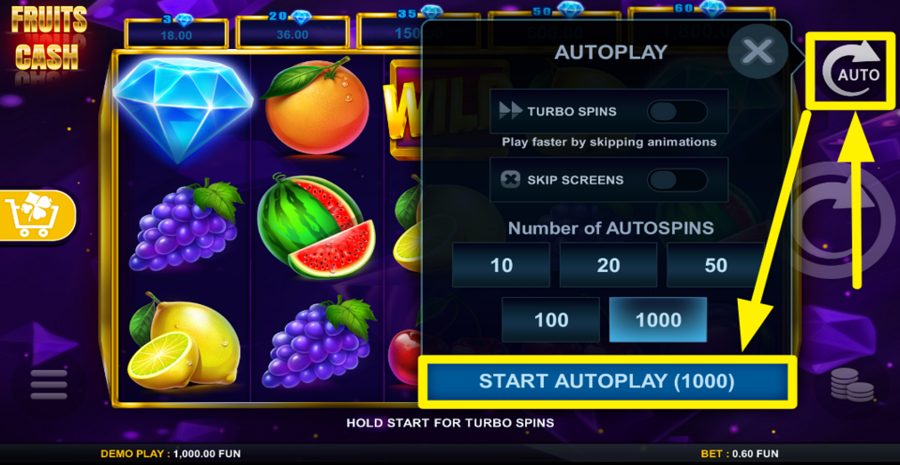 Fruits Cash Autoplay