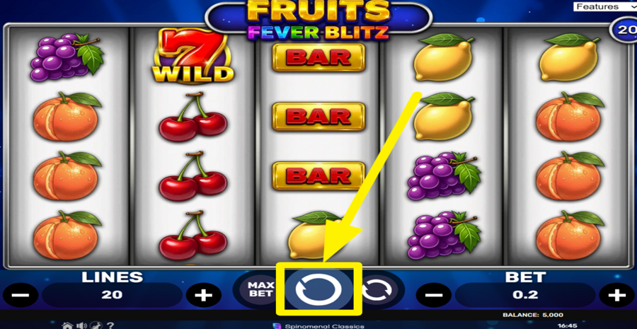 Fruits Fever Blitz Spin
