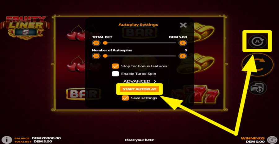 Fruityliner 5 Autoplay