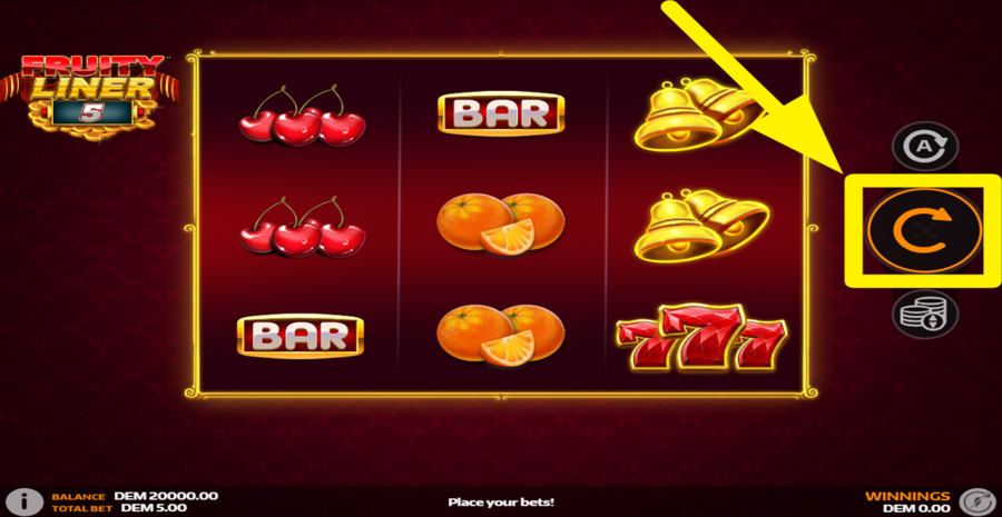 Fruityliner 5 Spin Button