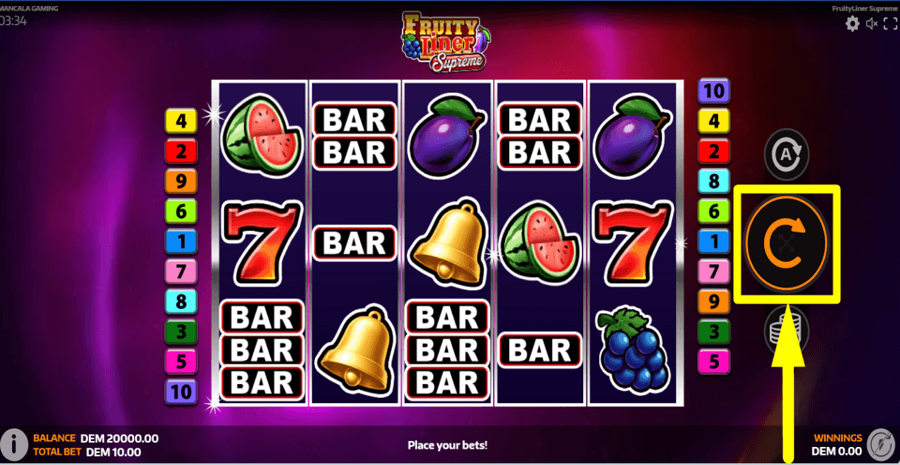Fruityliner Supreme Spin Button