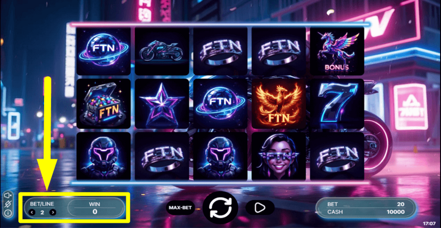 Ftn Galactic 20 Reels Bet Value