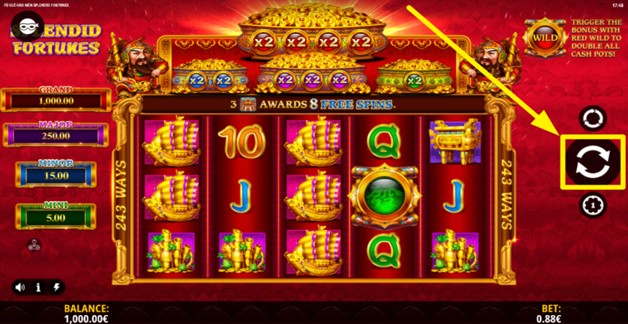 Fu Gui Hao Men Splendid Fortune Spin