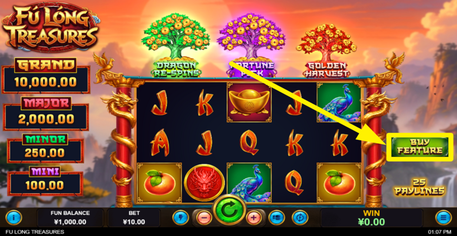 Fu Long Treasures Buy Bonus