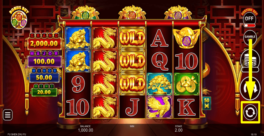 Fu Shen Zhu Fu Autoplay Feature