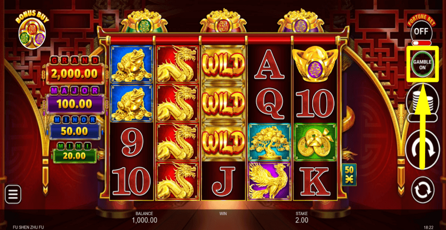 Fu Shen Zhu Fu Gamble Feature