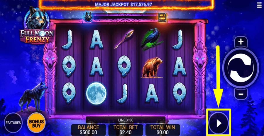 Full Moon Frenzy Autoplay Feature