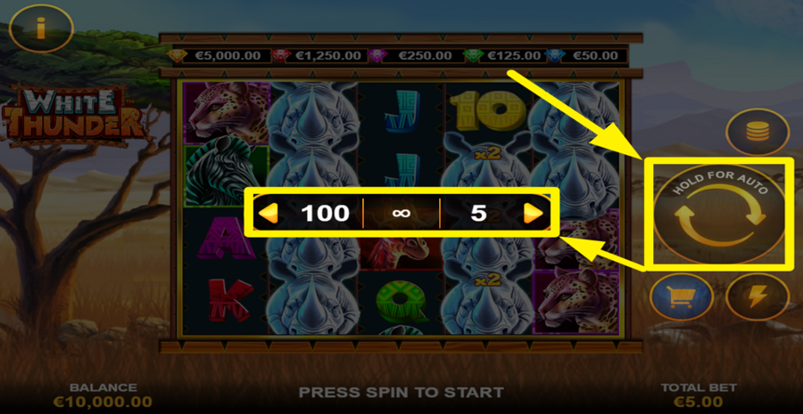 Full Moon White Thunder Autoplay