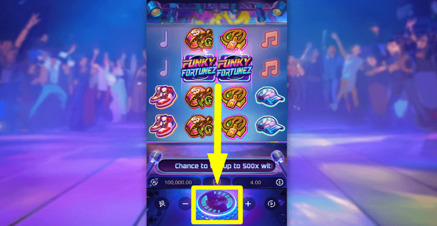 Funky Fortunez Spin Button