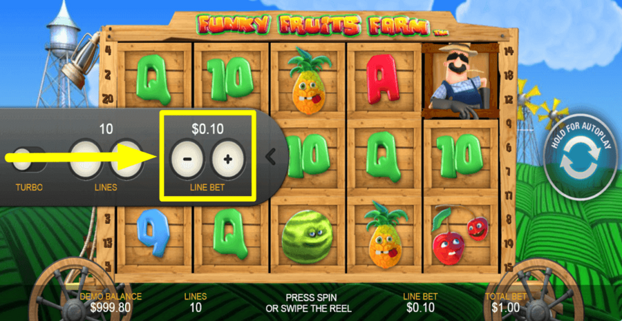 Funky Fruits Farm Bet Value