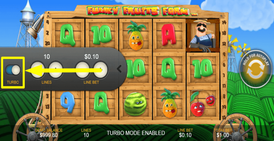 Funky Fruits Farm Turbo Feature