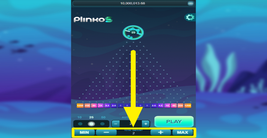 Funky Games Plinkos Adjust Bet
