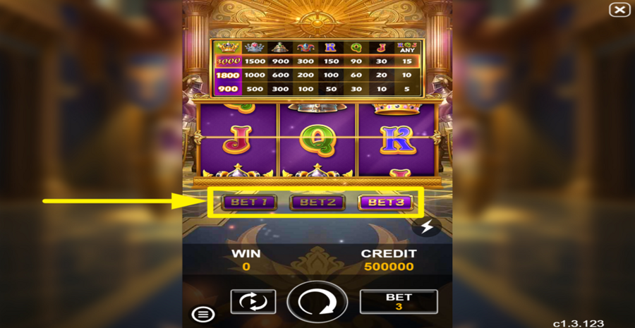 Funta Gaming Royal Slot Adjust Bet Level