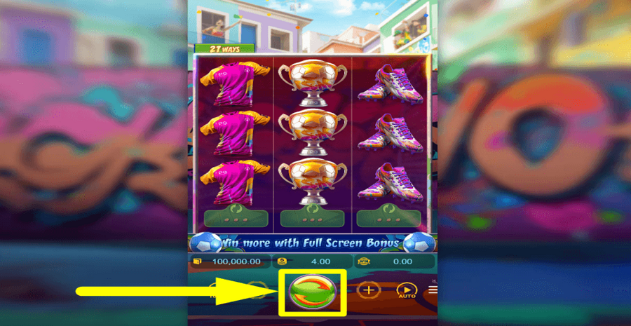 Futebol Fever Spin Button