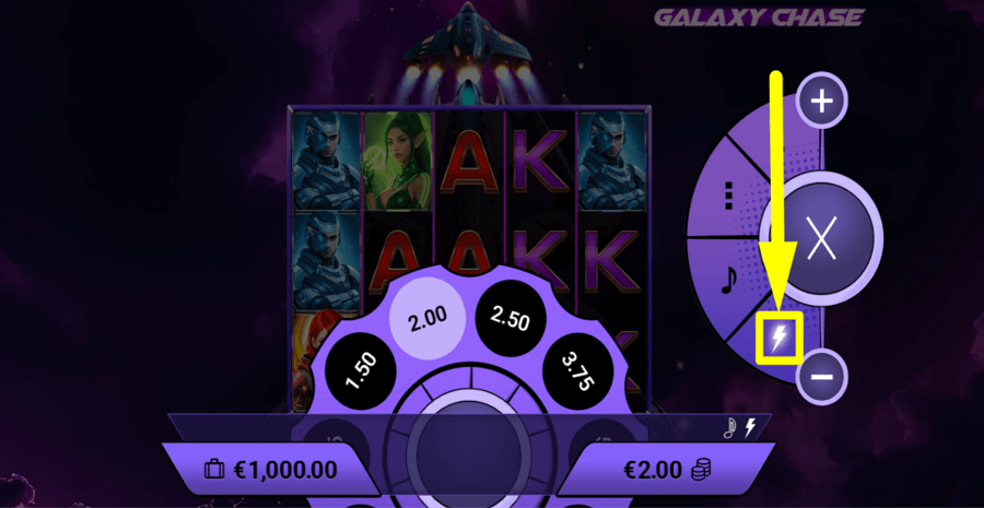 Galaxy Chase Turbo Feature