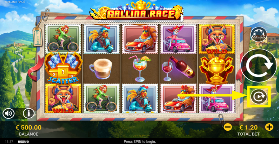 Gallina Race Autoplay