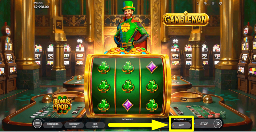 Gambleman Autoplay Feature