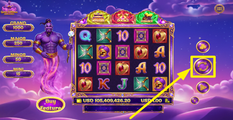 Game Time Tec Genie 3 Wishes Spin