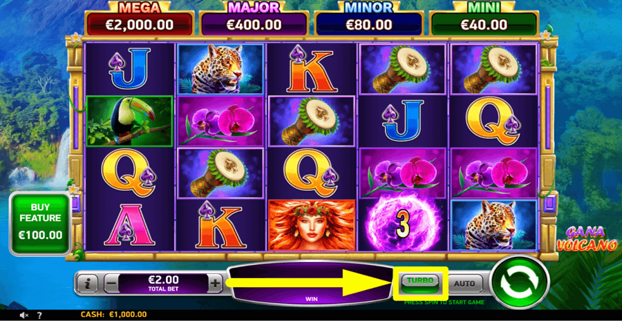 Gana Volcano Turbo Feature