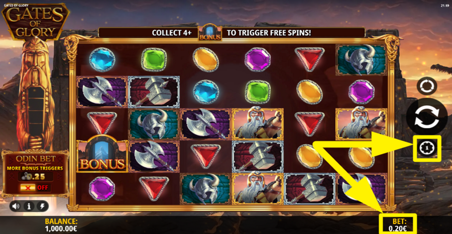 Gates Of Glory Adjust Bet