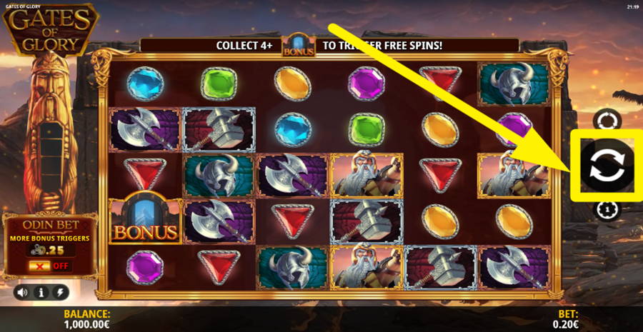 Gates Of Glory Spin Button