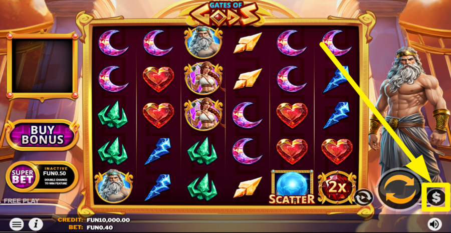 Gates Of Gods Adjust Bet