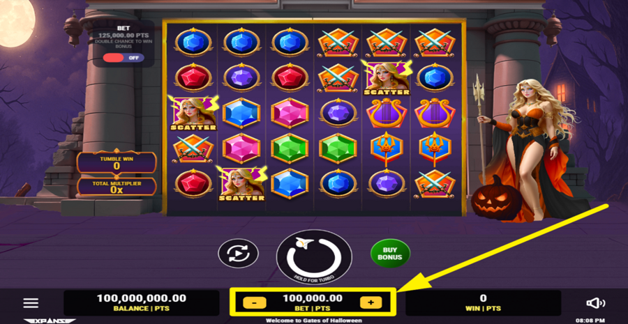 Gates Of Halloween Adjust Bet