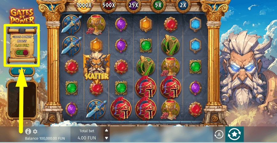 Gates Of Power Bonus Boost Feature