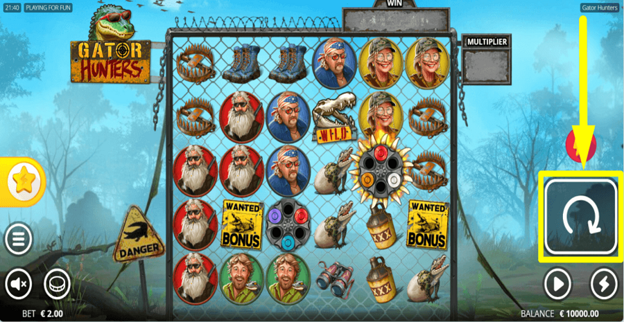 Gator Hunters Spin Button