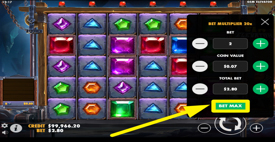 Gem Elevator Max Bet