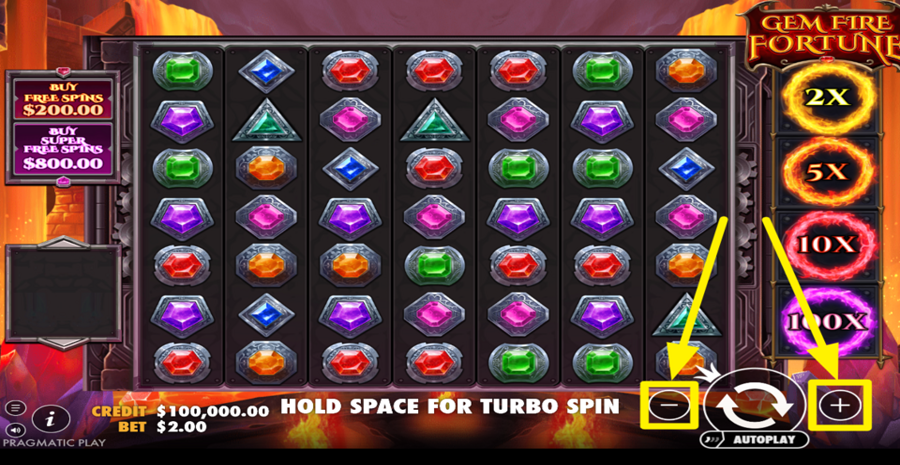 Gem Fire Fortune Adjust Bet
