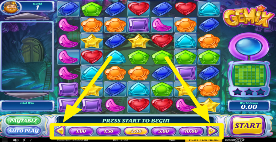 Gemix Spin Adjust Bet