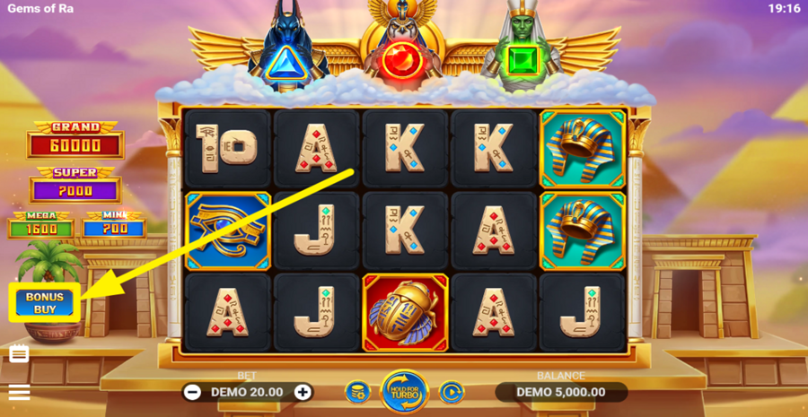 Gems Of Ra Buy Bonus
