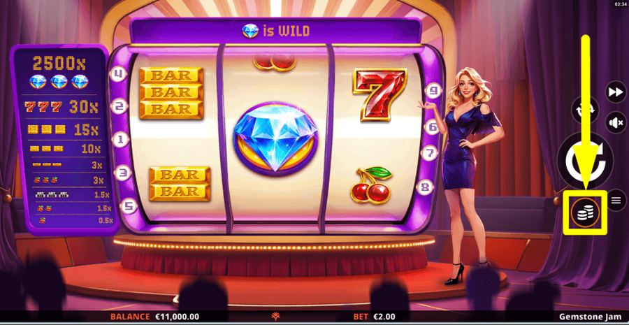 Gemstone Jam Bet Value