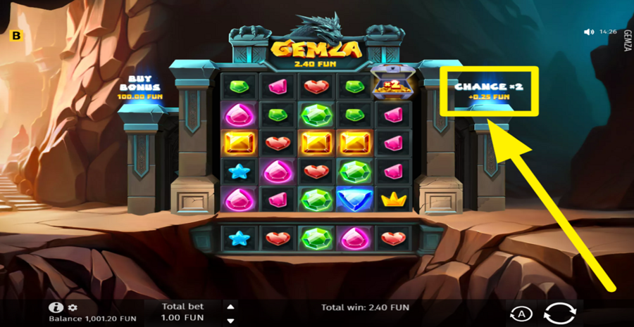 Gemza Xmas Edition Chance x2 Feature