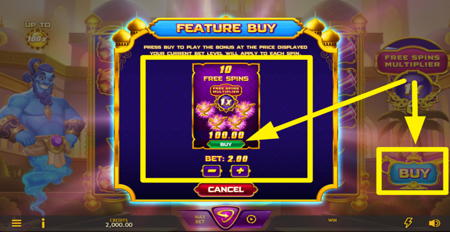 Genies Arabian Riches Buy Bonus